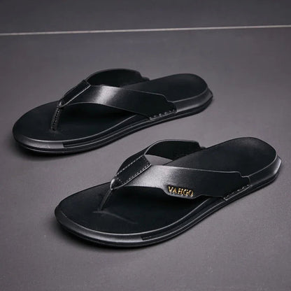 Tong cuir pour homme "L'Excellence" - Restaur Cuirs