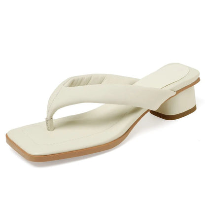 Tongs Cuir Femme Confortables "L'Azurée"