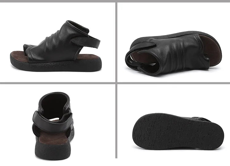 Tongs Cuir Femme élégantes "La Marina"