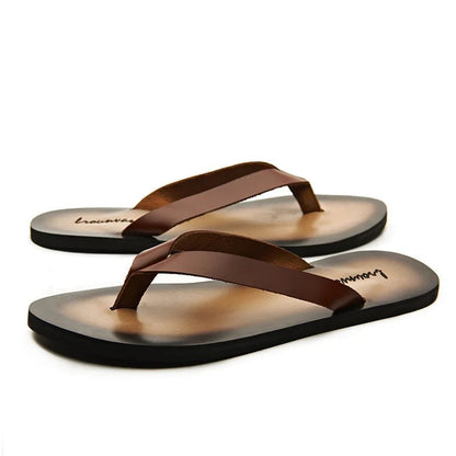 Tongs en cuir pour homme "Le Nonchalant"