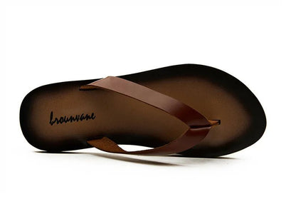 Tongs en cuir pour homme "Le Nonchalant"