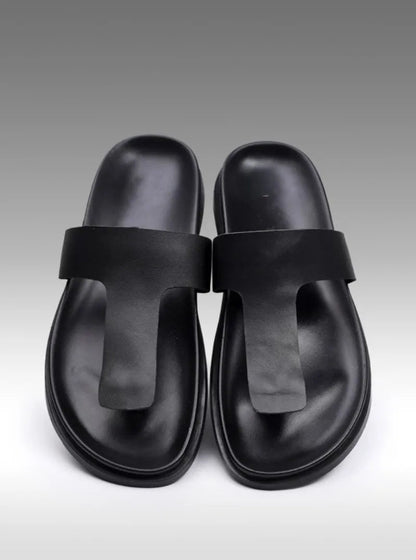 Tongs Hommes Cuir Confort - "Le Pacifique"
