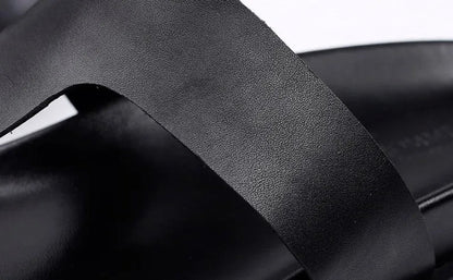 Tongs Hommes Cuir Confort - "Le Pacifique"