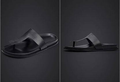 Tongs Hommes Cuir Confort - "Le Pacifique"