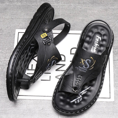 Tongs Hommes Cuir Élégantes "Le Gladiateur"