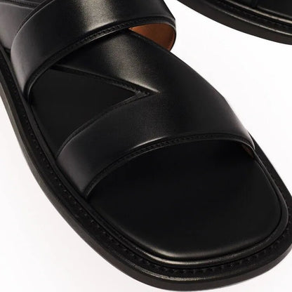 Tongs Hommes Cuir "Le Baigneur"