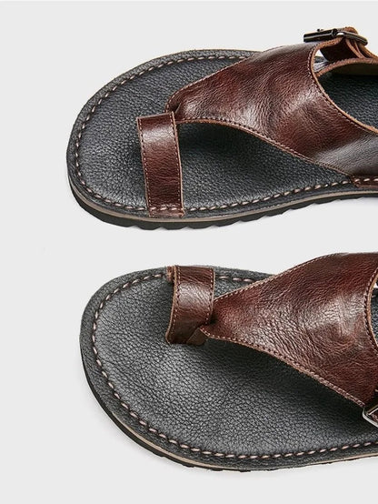 Tongs Hommes Cuir respirants "Le Héraut"